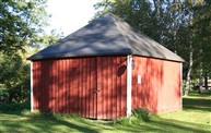 Huset med hytte-backen modellen.